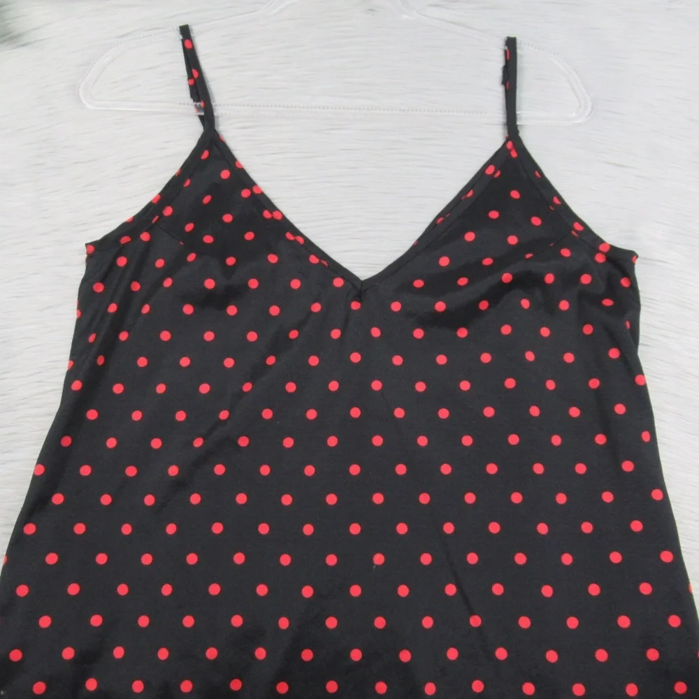 Zanzea Black Red Polkadot Boho Maxi Dresses Women's Size 6 Oversized/Relaxed Fit - Picture 4 of 11